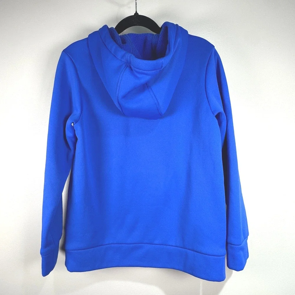 Under Armour Royal Blue Fleece Logo Hoodie Sweatshirt Boys S Athletic Athleisure
